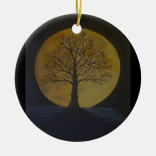 En Céramique Ornement de lune de récolte