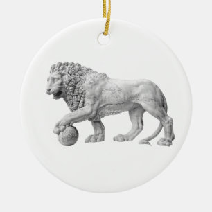En Céramique Ornement de marbre de lion