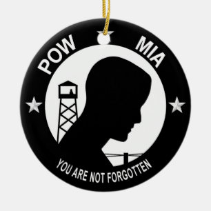 En Céramique Ornement de MIA de prisonnier de guerre