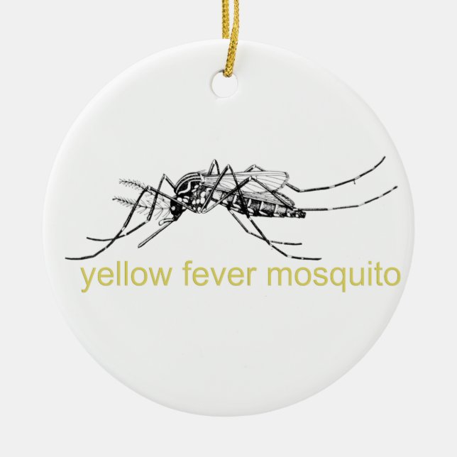 En Céramique Ornement de moustique de fièvre jaune (Devant)