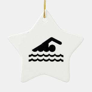 En Céramique Ornement de natation