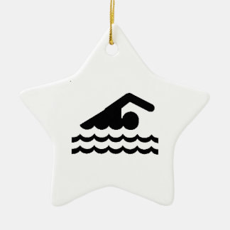 En Céramique Ornement de natation