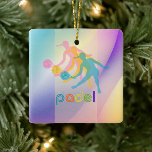 EN CÉRAMIQUE ORNEMENT DE PADEL – STYLE VIBRANT POUR SES MOMENTS