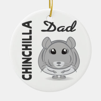 En Céramique Ornement de papa de chinchilla