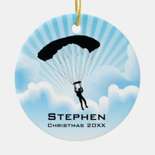 En Céramique Ornement de parachutisme de plongée Sky personnali