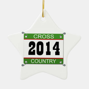En Céramique Ornement de pays croisé - 2014