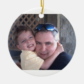 En Céramique ornement de père/fils