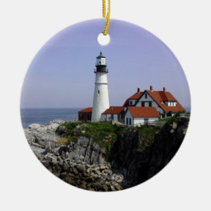 En Céramique Ornement de phare "de lumière de Portland"