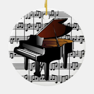 En Céramique Ornement de piano grand bébé