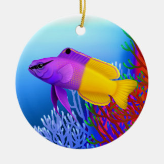 En Céramique Ornement de poisson Royal Gramma Basslet Reef