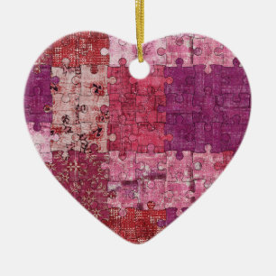 En Céramique Ornement de puzzle de texture de couleurs