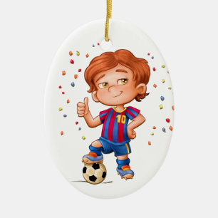 En Céramique Ornement de soccer