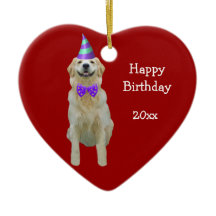 Ornement de souvenir de golden retriever