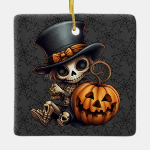 En Céramique Ornement de squelette de Steampunk