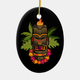 En Céramique Ornement de Tiki Aloha