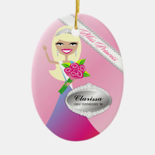 En Céramique Ornement de TTT-Mlle princesse Blonde Custom Photo