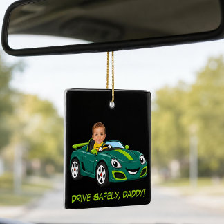 En Céramique Ornement de voiture personnalisé avec photo de béb