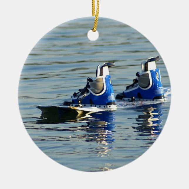 En Céramique Ornement de Wakeboarding 360 (Devant)
