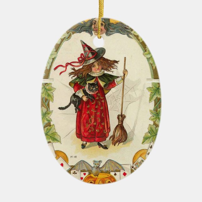 En Céramique Ornement de Witchy (Devant)