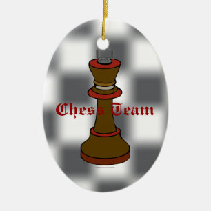 En Céramique Ornement d'équipe d'échecs ou de club d'échecs