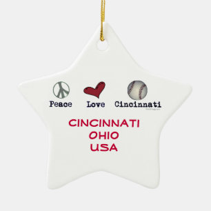 En Céramique Ornement d'étoile de Noël de Cincinnati Etats-Unis