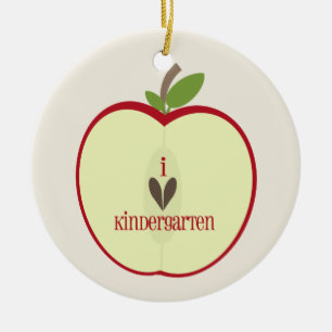 En Céramique Ornement d'institutrice gardienne - Apple rouge