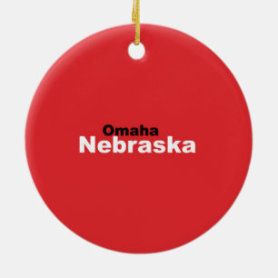 En Céramique Ornement d'Omaha, Nébraska
