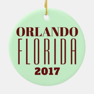 En Céramique Ornement d'Orlando personnalisable, la Floride
