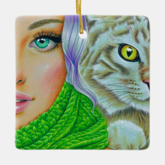 En Céramique ornement "Double Trouble"