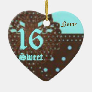 En Céramique Ornement doué de sweet sixteen - personnaliser