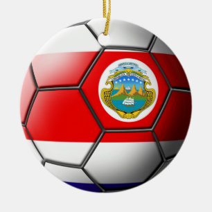 En Céramique Ornement du football du Costa Rica