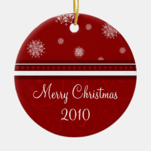 En Céramique Ornement du Joyeux Noël 2010