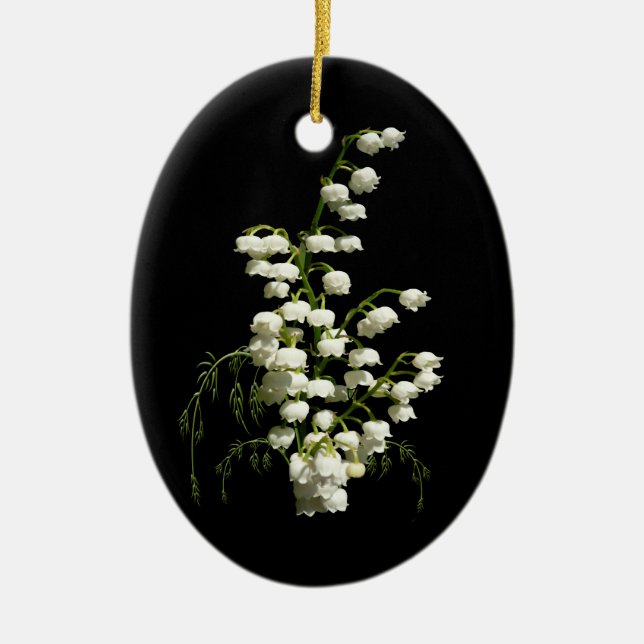 En Céramique Ornement du muguet (Devant)