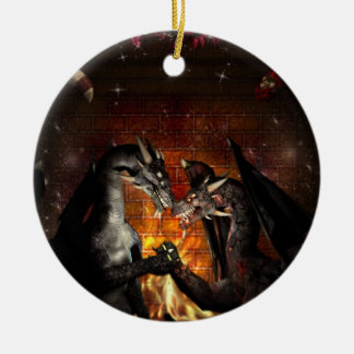 En Céramique Ornement du réveillon de Noël d'un dragon