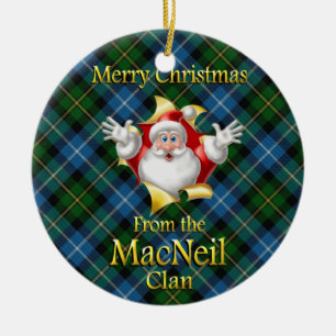 En Céramique Ornement écossais de Noël de MacNeil de clan