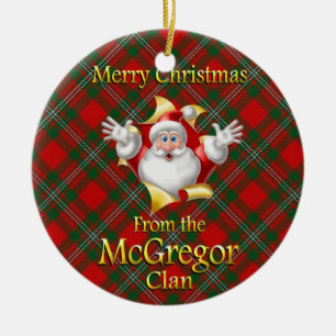 En Céramique Ornement écossais de Noël de McGregor de clan