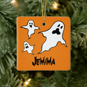 En Céramique Ornement Éffrayant d'Halloween Ghosts
