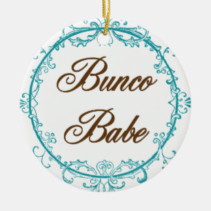 En Céramique Ornement élégant de bébé de Bunco
