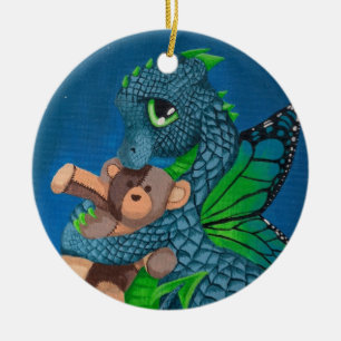 En Céramique Ornement féerique d'amusement de dragon de bébé