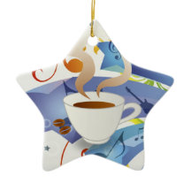 Ornement frais de Noël de café