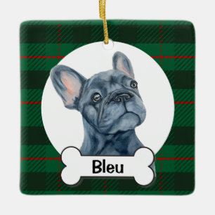En Céramique Ornement Frenchie, Bouledogue Français
