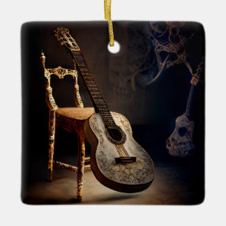 En Céramique Ornement guitare