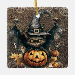 En Céramique Ornement Halloween Steampunk
