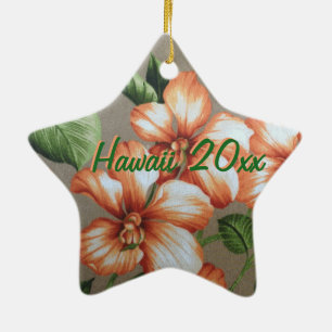 En Céramique Ornement hawaïen de Noël