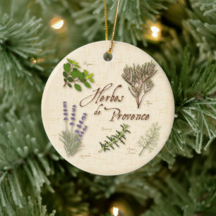 En Céramique Ornement Herbes de Provence
