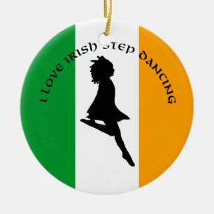 En Céramique Ornement irlandais de danse d'étape