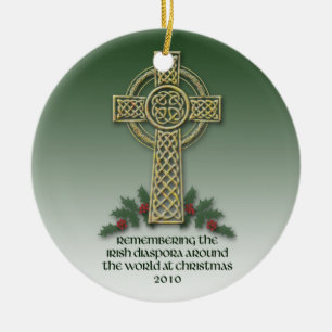 En Céramique Ornement irlandais de Noël de Diaspora