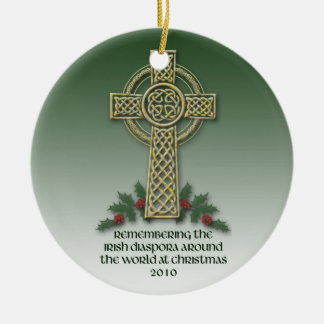 En Céramique Ornement irlandais de Noël de Diaspora