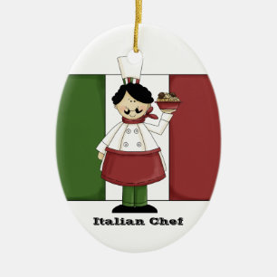 En Céramique Ornement italien de cuisine du chef #3