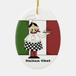 En Céramique Ornement italien de cuisine du chef #7